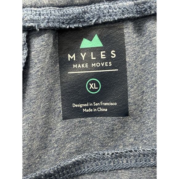 Myles Pants Men’s XL Blue Performance Lined Joggers Stretch - Picture 11 of 13